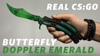 REAL CSGO KNIVES  Butterfly  Doppler Emerald  KNIFY [upl. by Coumas]