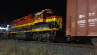 NS FREIGHT TRAIN WITH A KCS GP38 TRAILING [upl. by Rhoades]