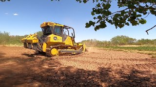 Dozer Work Site Prep For Small Dam JohnDeere750L [upl. by Assirac101]