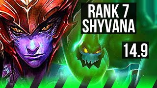 SHYVANA vs ZAC JGL  508 Rank 7 Shyvana  NA Master  149 [upl. by Imojean163]