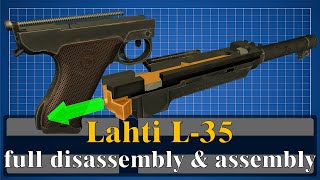 Lahti L35 full disassembly amp assembly [upl. by Accem834]