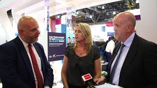 Nick du Rocher and Stephanie Parker of AIG talk Airmic2018 [upl. by Ahtiek]