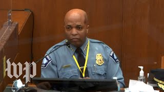 Police chief Chauvins use of force on George Floyd not part of our ethics or values [upl. by Vershen]