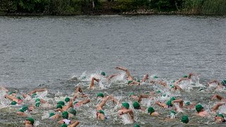 Triathlon du lac vert à Mittersheim Beach [upl. by Hinkle]