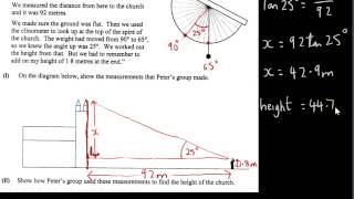 Clinometer Example  Project Maths OL [upl. by Annoet]