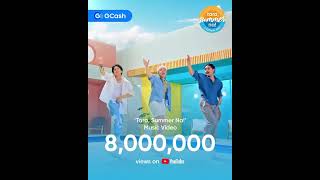 GCash summer anthem by SB19 has now reached 8M views on the official MV 🌴☀️🏖 SB19 SB19forGCash [upl. by Rehctelf980]