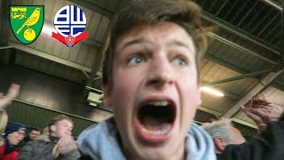 NORWICH vs BOLTON VLOG  ABSOLUTE MAYHEM LATE ON [upl. by Llenehs968]