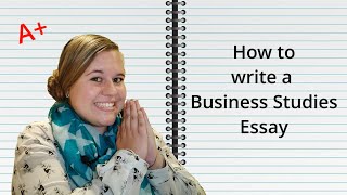 How to Write a Business studies Essay  Grade 1011 and 12  Exam [upl. by Tennek842]