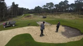 Parkstone Golf Club  7th bunker sanding [upl. by Ossie]