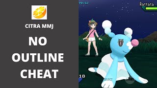 Pokemon Ultra SunMoon  No Outline Cheat  Citra MMJ Android [upl. by Christis]