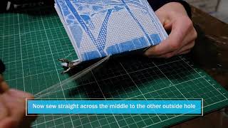 Bookbinding Pamphlet Stitch [upl. by Aihseyt]