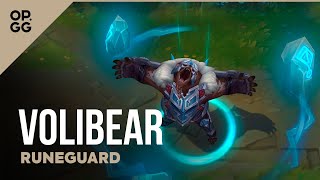 Runeguard Volibear  OPGG Skin Review  League of Legends [upl. by Notac216]