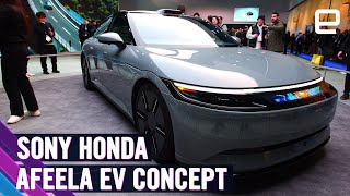 I played PS5 inside Sony and Hondas Afeela EV concept at CES 2024 [upl. by Jobina477]