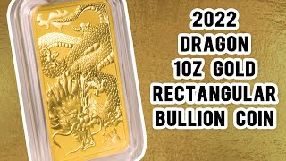 2022 DRAGON RECTANGULAR Bullion Coin  Perth Mint [upl. by Frendel759]