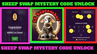 16 September Sheep swap mystery code solved mysterycode mystery sheep swap [upl. by Veronika]