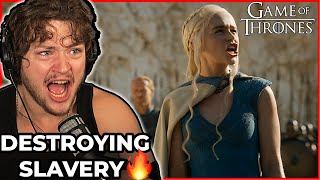 DAENERYS THE BREAKER OF CHAINS Game of Thrones S4E3 Reaction [upl. by Afesoj183]