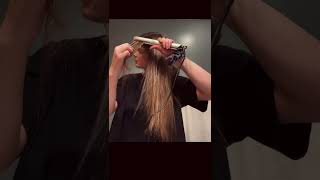 Check Out This Hair Straightener Brush In Action Look At My Hair [upl. by Bliss981]