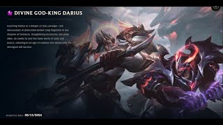 DIVINE GODKING DARIUS SKIN SPOTLIGHT08132024 [upl. by Leanora]