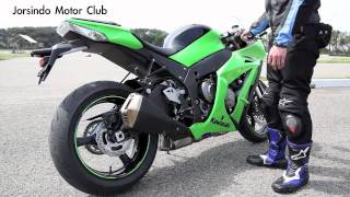 2011 KAWASAKI ZX10R 儀表與引擎聲浪 [upl. by Adnertal]