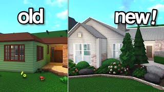 renovating the WORST STARTER HOUSE in bloxburg [upl. by Afital]