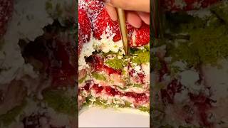 over matcha cakerecipe cake matchacake cakebirthday cakedecorating yummy [upl. by Noirod]