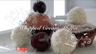 Whipped cream Muffin  Slagroom Muffin  How to make muffin  easy recipe  3 ingredients only [upl. by Jeb]