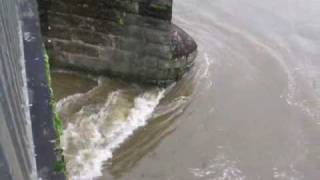 Workington Floods  Navvy Bridge Collapses [upl. by Morganica]