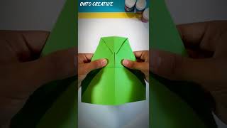 Build boomerang paper rocket 🚀🚀💚💙 shorts boomerang rocket papercraft trending [upl. by Alten]