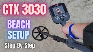 Minelab CTX 3030 Beach Settings  Step by Step Tutorial Guide [upl. by Meyeroff]