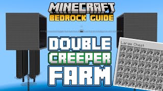 NEW 2X CREEPER FARM Gives 3000 Gunpowder Per Hour  Minecraft Bedrock Guide 121 [upl. by Darraj]