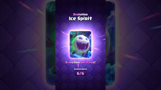 NEW Evolution Ice Spirit Guide ❄️clashroyale shorts [upl. by Weig]