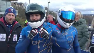 IBSF 2 man bobsleigh heat 1 Winterberg 20222023 Worldcup 4 [upl. by Poler]