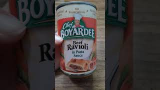 Chef Boyardee Beef Ravioli Review [upl. by Thomey]