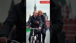 Donald Trump and Vladimir Putin on red square  ai generated video  ai world leaders ai putin [upl. by Ylrae]