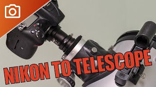 Nikon or Canon DSLR Camera on Celestron Telescope  HOWTO [upl. by Betthezel174]