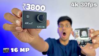 4k ACTION CAMERA for vlogging and moto vlogging👍⚡️unboxing and honest review actioncamera [upl. by Maryjo918]