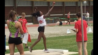 Aurore MUR  Poids MIF  Finale Nationale des Pointes dOr Colette Besson 2017 à Angoulême [upl. by Thesda571]