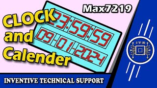 Digital Clock With Calendar Using Arduino RTC and Max7219 Shift Resistor DigitalClock arduino [upl. by Hansen]