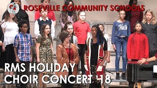 Roseville Middle School Holiday Choir Concert 18 [upl. by Eilitan]