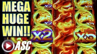 ★MEGA HUGE WIN★ MAX WILDS MUSTANG MONEY GOLD AWARD SERIES Slot Machine Bonus Ainsworth [upl. by Unders]