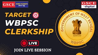 Target WBPSC Clerkship 2024  GSCE Live Session For PSC Clerkship  Special Class For PSC 2024 [upl. by Vallonia]