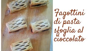 Fagottini di pasta sfoglia al cioccolato [upl. by Iccir920]