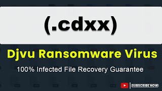 SOLVED ✅🔘 Cdxx cdxx Djvu ransomware virus  removal and decryption [upl. by Azar]