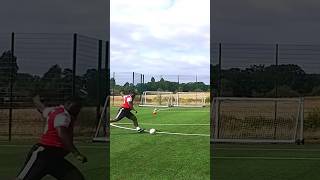 POWER STRIKE with huge amounts of WHIP footballshorts soccerskills soccerleague [upl. by Aniz]