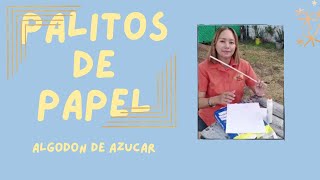 Palitos de Papel Conos de Papel para Algodón de Azúcar [upl. by Aitnyc]