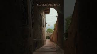 Touring San Gimignano Italy videography travel italy [upl. by Aihsal]