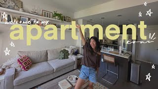 MOVING DIARIES ep14 MY APARTMENT TOUR pinterest inspired budget friendly  mostly thrifted [upl. by Godart]