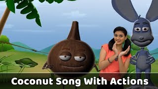 Coconut Song With Actions  Vegetable Rhymes For Babies  Learn Vegetables For Kids  Toddlers Songs [upl. by Proulx]