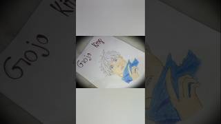 Satoru Gojo Anime Drawing Easy Drawing anime gojo gojosatoruedit [upl. by Shandra]