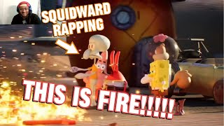 SQUIDWARD RAPPING GLORBTRENDSETTER REACTION [upl. by Annair437]